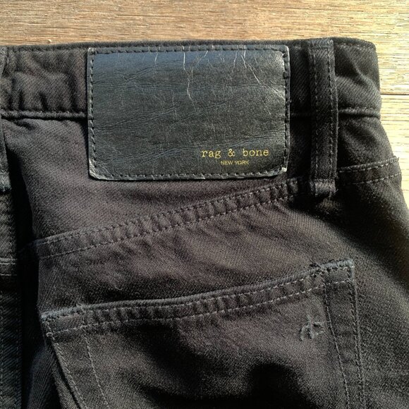 Rag & Bone Black Organic Cotton Maya Jeans - Picture 4 of 5